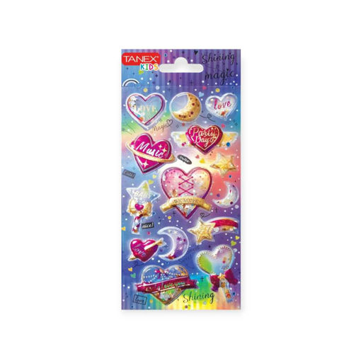 Picture of TANEX KIDS GLOSSY HEART AND STARS STICKERS